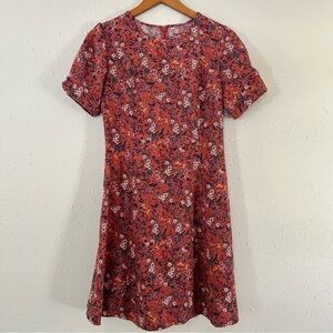 🦋 Pink Floral Short Sleeve Mini Dress Size Small / Medium Cottagecore